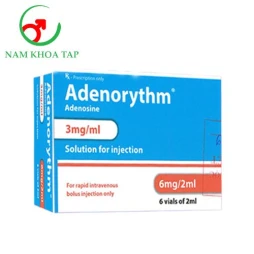 Adenorythm 2ml Vianex S.A – Plant A - Điều trị nhịp nhanh kịch phát và hỗ trợ kỹ thuật hiện hình tưới máu cơ tim