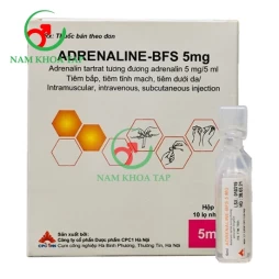 Adrenaline-BFS 5mg Dược phẩm CPC1 Hà Nội - Điều trị dị ứng cấp tính và sốc phản vệ, cầm máu trong xuất huyết đường tiêu hóa trên