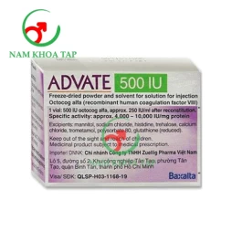 Advate 250IU Baxalta - Điều trị và dự phòng xuất huyết ở bệnh nhân so ở bệnh nhân bị bệnh Hemophilia
