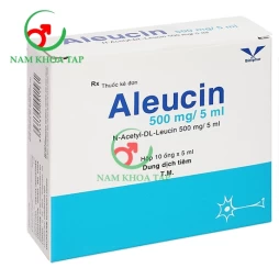 Aleucin 500mg/5ml Bidiphar - Hỗ trợ điều trị các trường hợp đau đầu chóng mặt