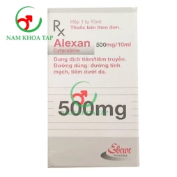 Alexan 500mg/10ml Ebewe - Giúp ức chế quá trình phát triển của các tế bào ung thư