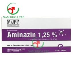 Aminazin 1,25% Danapha - Hỗ trợ điều trị tất cả các thể tâm thần phân liệt