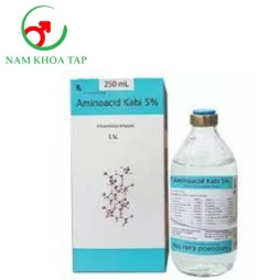 Aminoacid Kabi 5% 500ml - Điều trị và phòng ngừa bệnh lý não do gan ở bệnh nhân suy gan mãn tính