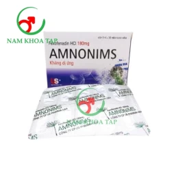 Amnonims - Fexofenadin HCl 180mg US Pharma USA