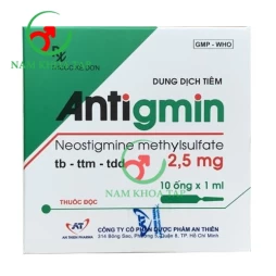 Antigmin 2,5mg/ml An Thiên - Điều trị mất trương lực ruột và bàng quang, điều trị bệnh nước cơ hiệu quả