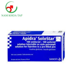 Apidra Solostar 100IU/ml Sanofi - Điều trị đái tháo đường cần Insulin
