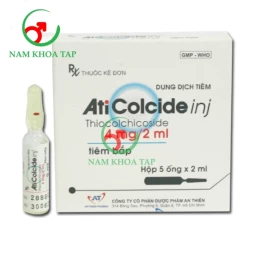 Aticolcide Inj 4mg/2ml An Thiên - Điều trị hỗ trợ các cơn co thắt gây đau trong các bệnh lý về cột sống