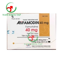 AtiFamodin 40mg An Thiên (4ml) - Hỗ trợ bệnh dạ dày và tình trạng tăng tiết dịch ở hội chứng Zollinger-Ellison