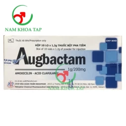 Augbactam 1g/200mg Mekophar - Điều trị trong thời gian ngắn các trường hợp nhiễm khuẩn