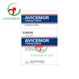 Avicemor 750mg/150ml Amvipharm - Điều trị nhiễm khuẩn đường hô hấp, viêm xoang hiệu quả