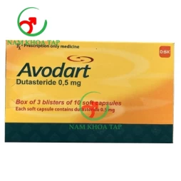 Avodart 0.5mg Gsk - Cải thiện tình trạng tiến triển của bệnh phì đại tuyến tiền liệt