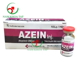 Azein Inj 250mg Myung In Pharm - Điều trị  nhiễm khuẩn do Herpes Simplex, Varicella Zoster và bệnh Zona