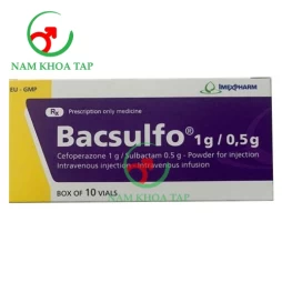 Bacsulfo 1g/0,5g Imexpharm - Điều trị bệnh do nhiễm khuẩn ở đường hô hấp, đường tiết niệu