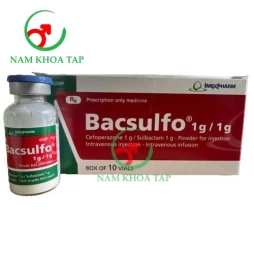 Bacsulfo 1g/1g Imexpharm - Được dùng trong điều trị nhiễm khuẩn trong các trường hợp khác nhau