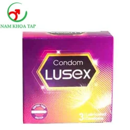 Bao cao su LUSEX có gai hộp 3 bao siêu mỏng giúp ngừa mang thai ngoài ý muốn