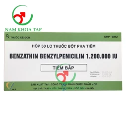 Benzathin Benzylpenicilin 1.200.000IU VCP - Thuốc điều trị nhiễm trùng do các mầm bệnh nhạy cảm hiệu quả