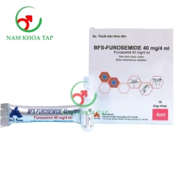 BFS-Furosemide 40mg/4ml CPC1 - Hỗ trợ điều trị Phù trong suy tim sung huyết, bệnh thận và xơ gan