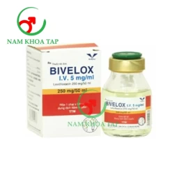 Bivelox I.V 50ml Bidiphar - Hỗ trợ trường hợp Nhiễm khuẩn do các vi khuẩn nhạy cảm với levofloxacin