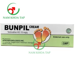 Bunpil Cream Aprogen Pharmaceuticals - Nhiễm nấm ở da, móng tay, móng chân