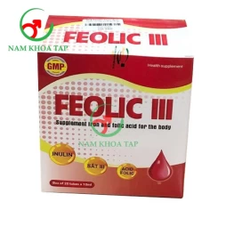 Feolic III Viheco - Giúp bổ sung sắt, acid folic cho cơ thể
