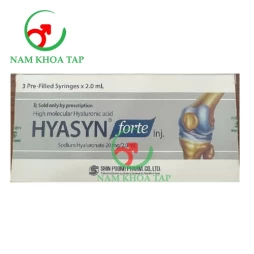 Hyasyn Forte 20mg/2ml Shinpoong Deawoo - Giảm các triệu chứng thoái hoá khớp