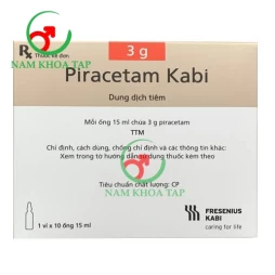 Piracetam Kabi 3g/15ml - Thuốc điều trị chóng mặt hiệu quả