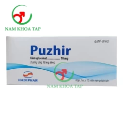 Puzhir - Kẽm gluconat 70mg Hadiphar