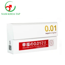 Sagami Original 0.01 bao cao su siêu mỏng hộp 5 cái