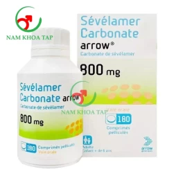 Sevelamer Carbonate Arrow 800mg Laboratoire Arrow - Điều trị tăng Phosphate huyết hiệu quả