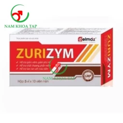 Zurizym Dolexphar - Hỗ trợ giảm viêm, giảm phù nề do chấn thương
