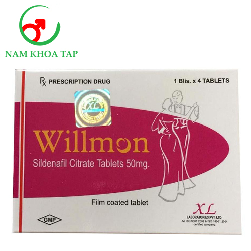 Willmon 50 - Thuốc điều trị rối loạn cương dương hiệu quả của Ấn Độ